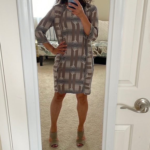 ANTHROPOLOGIE Burning Torch | Silk Shift Dress XS - Picture 6 of 10